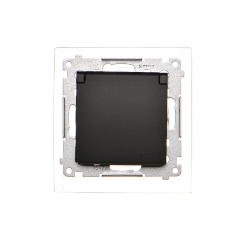 54 MODULE MATTE BLACK SOCKET 1X Z/U WITH PREMIUM 54 DGZ1BZ.01/49