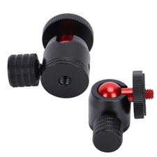 Mini Tripod Ball Head With 1/4 Screw And Hot Shoe Mount Adapter For DSLR Camera