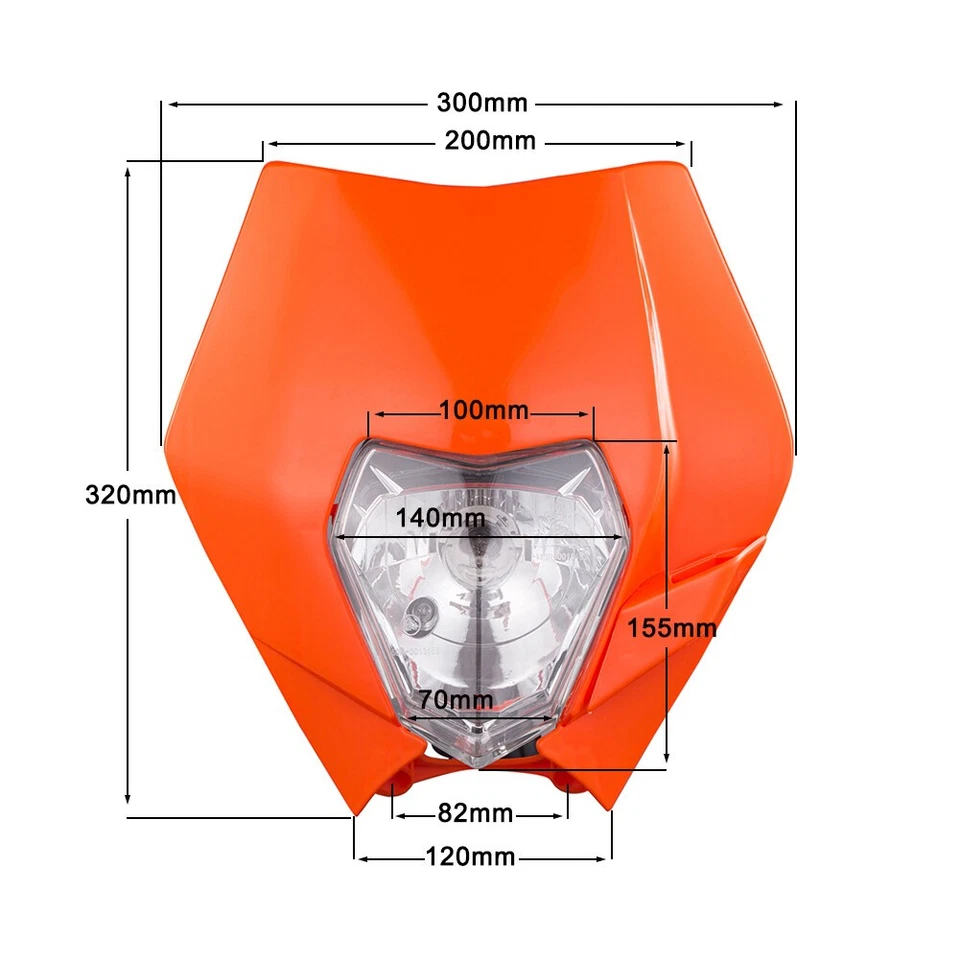 Motocross Headlight For KTM 125 150 200 250 300 350 350F 400 450 500 530 690 - Image 2 of 4