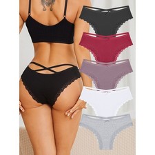 Lace Edged Underwear Triangle Pants Applicable For Women Low-Waisted Design