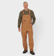 Duluth Men's Fire Hose Bib Overalls - Brown