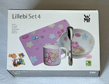 WMF Kindergeschirr Set 4 Lillebi Tasse + Frühstücksbrett + Schüssel + Löffel NEU