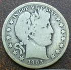 US 1903-S Barber Half Dollar  **