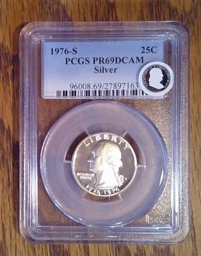 1976-S Proof 40% Silver Washington Quarter PCGS PR69 DCAM (163)