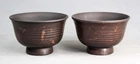 Tokoname Mogake Two Teacups set by Gyokuryu, #gyoku20 : D84*H53mm, 130ml