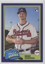 2018 Topps Archives 1981 Design Purple 28/175 Mike Soroka #287 2d9