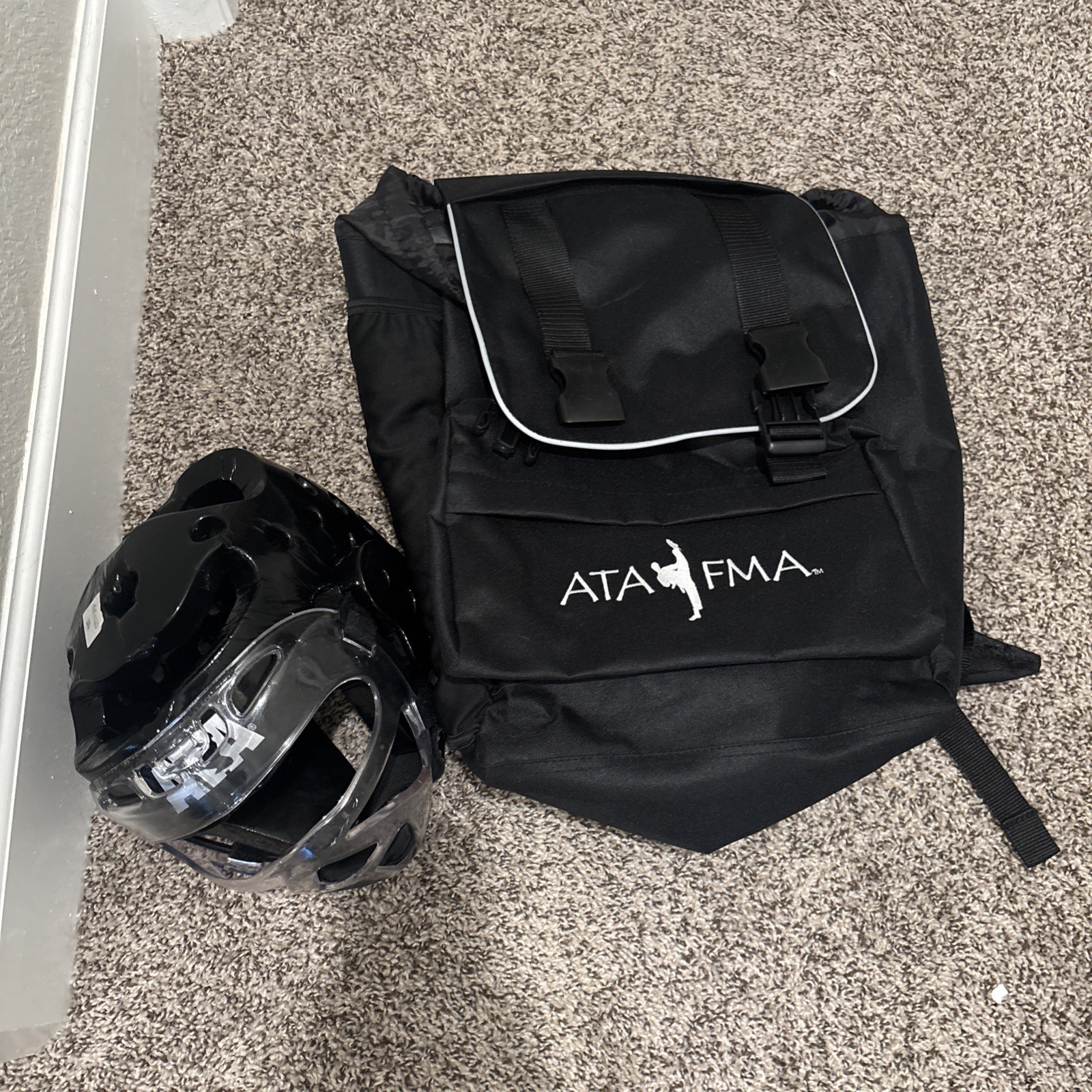 Taekwondo ATA Backpack And Child Small Sparring Helmet