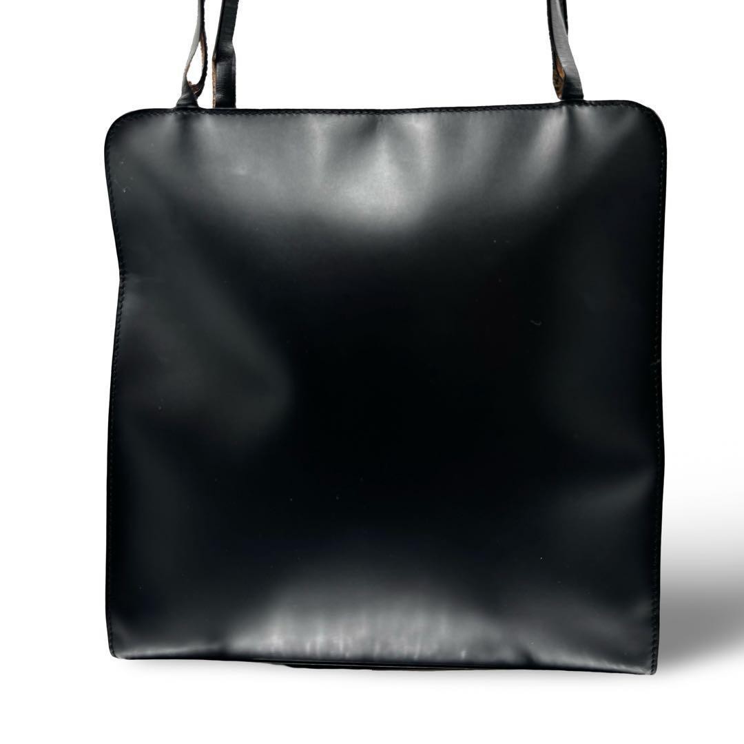 Minimal Shoulder Bag Tote Large G Logo All Leather Black - GUCCI thumbnail 6