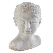 Head Planter for Indoor or Outdoor Plants Face Ceramic Flower Pot for Succule...