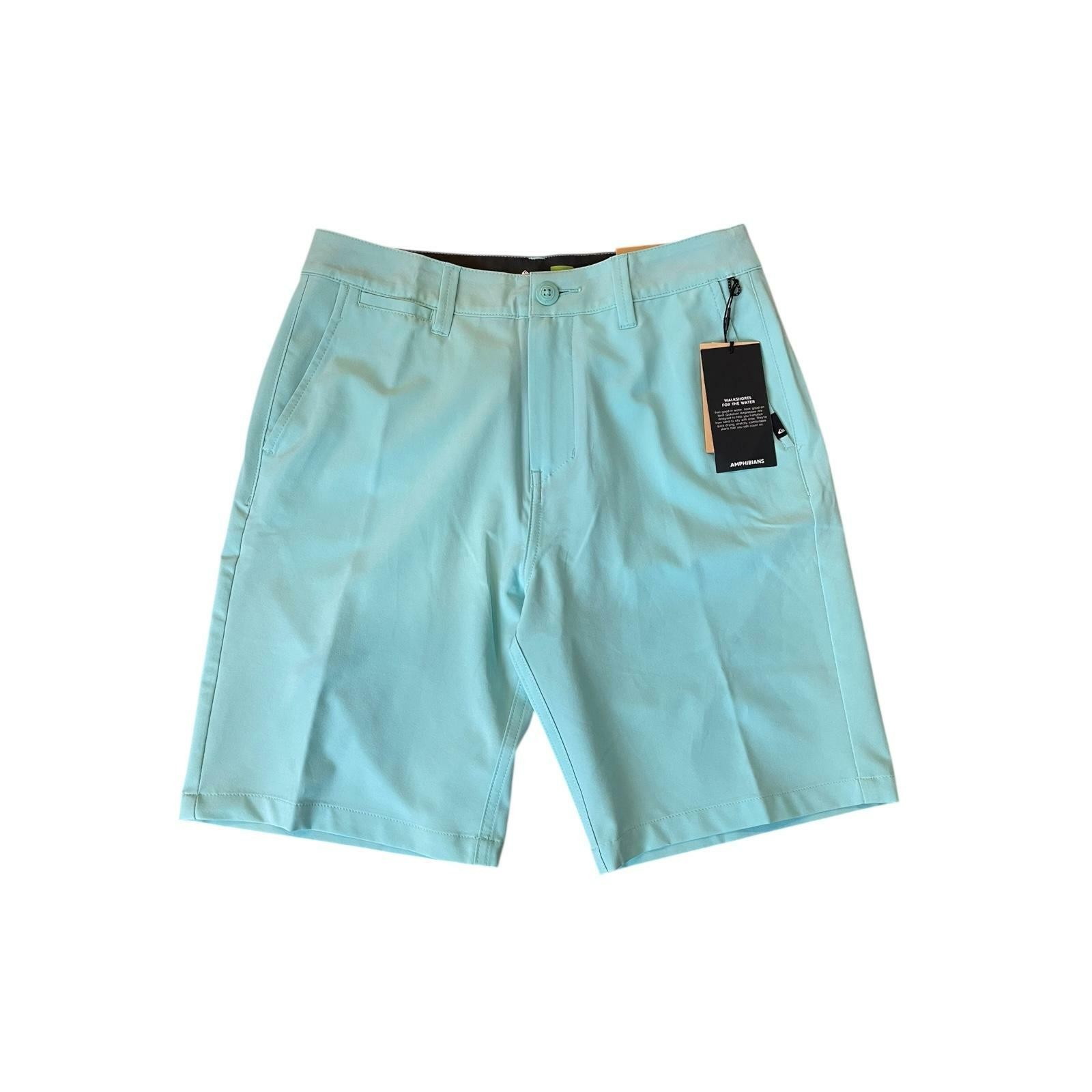 Quiksilver Men OR Ocean Union Amphibian 20 Walking Shorts Light Blue Size 30 6490₽