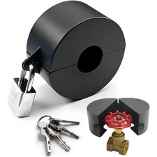 Metal Gate Valve Locking Device with Lock - Gas Valve Locks, Water Spigot Loc...