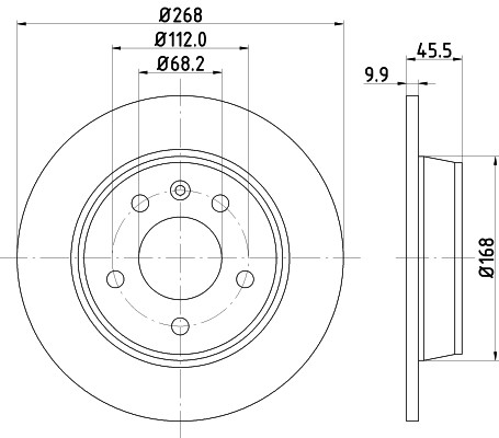 2x New Brake Disc for FORD SEAT VW:SHARAN,GALAXY I,ALHAMBRA,SHARAN VAN 1001094