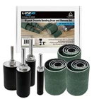 16pk Sanding Drum and Sleeves Set Zirconia Abrasives Spindle Sander