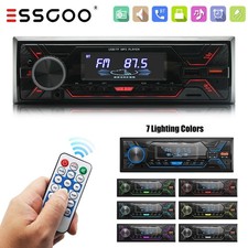 Car Radio Bluetooth Head Unit Stereo Player MP3/USB/SD/AUX-IN/In-dash Non CD FM