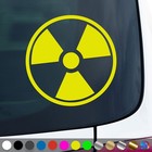 Radioaktiv Aufkleber Atomkraft Nuklear Warnung Sticker Auto Geschenkidee