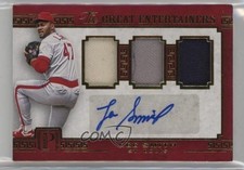 2016 Panini Pantheon The Great Entertainers Gold 5/25 Lee Smith Auto HOF qf6