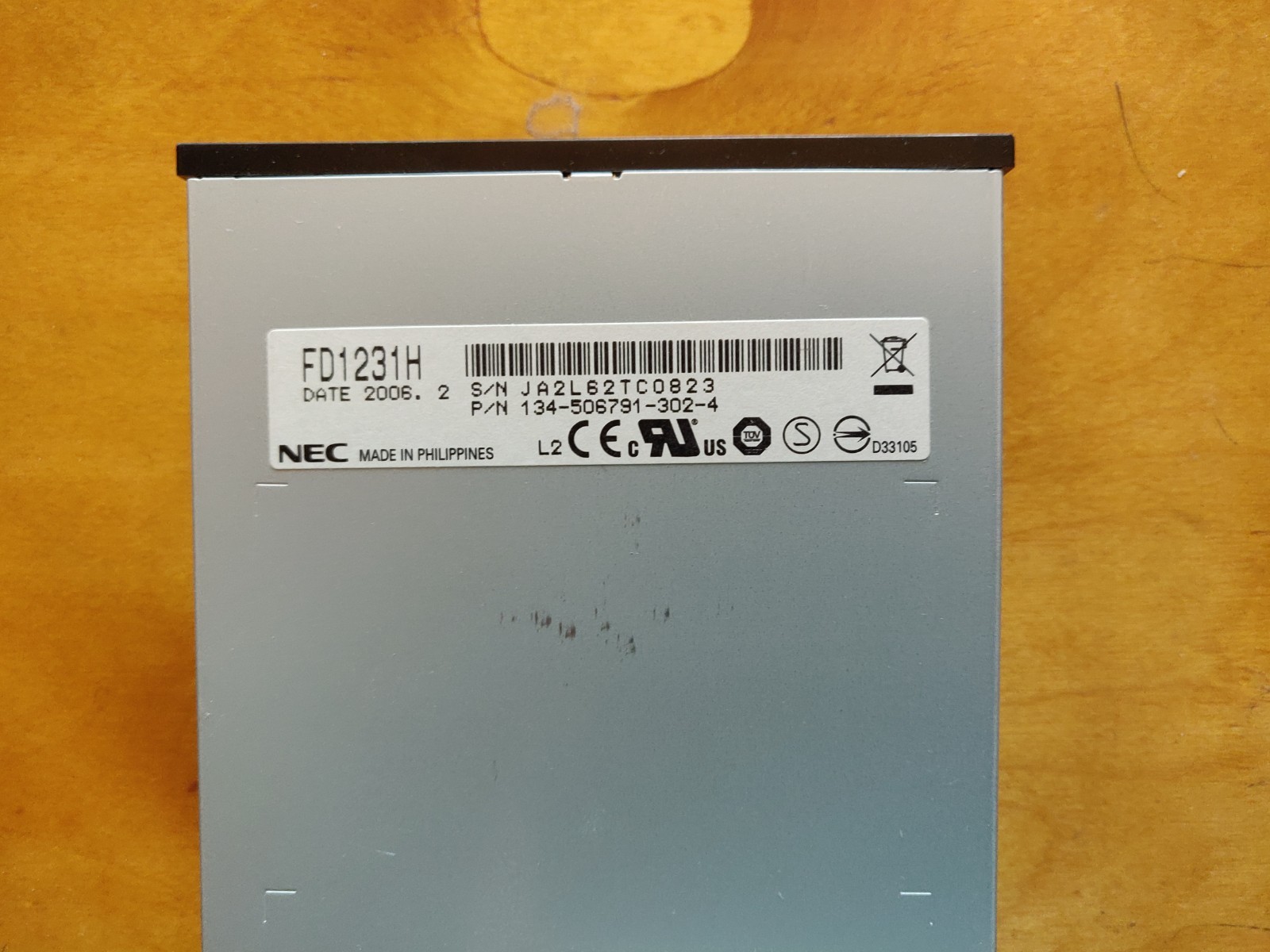 NEC FD1231H Internal 3.5 inch Floppy Drive Black Bezel