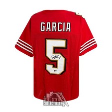 Jeff Garcia Autographed San Francisco Red Custom Football Jersey - BAS