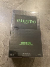 Valentino Uomo Born In Roma Green Stravaganza 3.4 oz. EDT Spray for Men SEALED!
