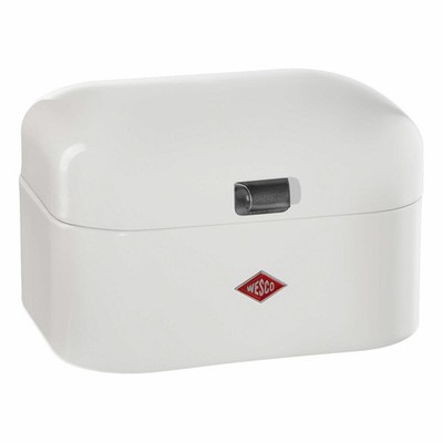 Wesco Single Grandy, Frühstücksbox, Brotdose, Butterbrotsdose, Weiß, Stahlblech