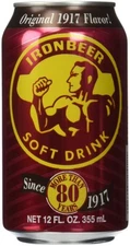 Ironbeer Soft Drink Original 1917 Flavor - 6 Pack 12 fl oz Cans - Cuban Soda