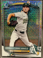 2025 1st Bowman Draft Chrome Mega Mojo Refractor Jamie Arnold BDC-30 Athletics