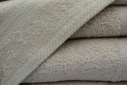 TOALLAS DE BAÑO DE MANO STONE BEIGE LUXOR 600GSM 100% ALGODÓN EGIPCIO CARA SÁBANAS - Imagen 5 de 5