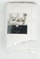 Hotel Collection Geometric Embroidered Cotton Blend Pillow Sham - EURO - White