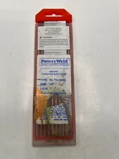 Powerweld Pure Unalloyed Ground Tungsten Electrodes 1/8 x 7"