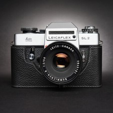 Handmade Genuine Real Leather Half Camera Case Cover For Leica Leicaflex SL SL2