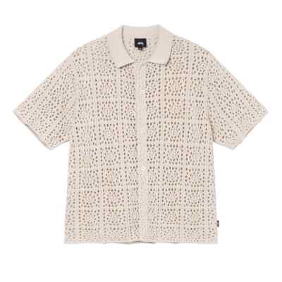 【STUSSY'24】 Stussy Crochet Shirt Stussy CROCHET SHIRT knit | eBay