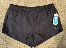 NWT Active Support Athletic Running Shorts Inner Panty Slate Gray Women’s Size L