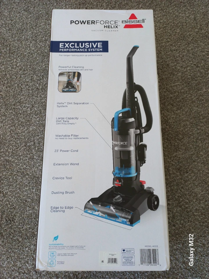 Bissell PowerForce Helix Bagless Upright Vacuum, Black - Image 2 of 3