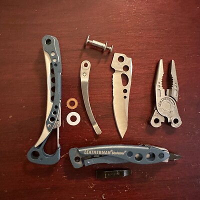 Parts from Denim Blue Leatherman SKELETOOL: One (1) part for Repair or Mod, bits