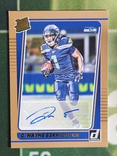DWAYNE ESKRIDGE 2021 Donruss BRONZE AUTO RATED ROOKIE #276 Seattle Seahawks