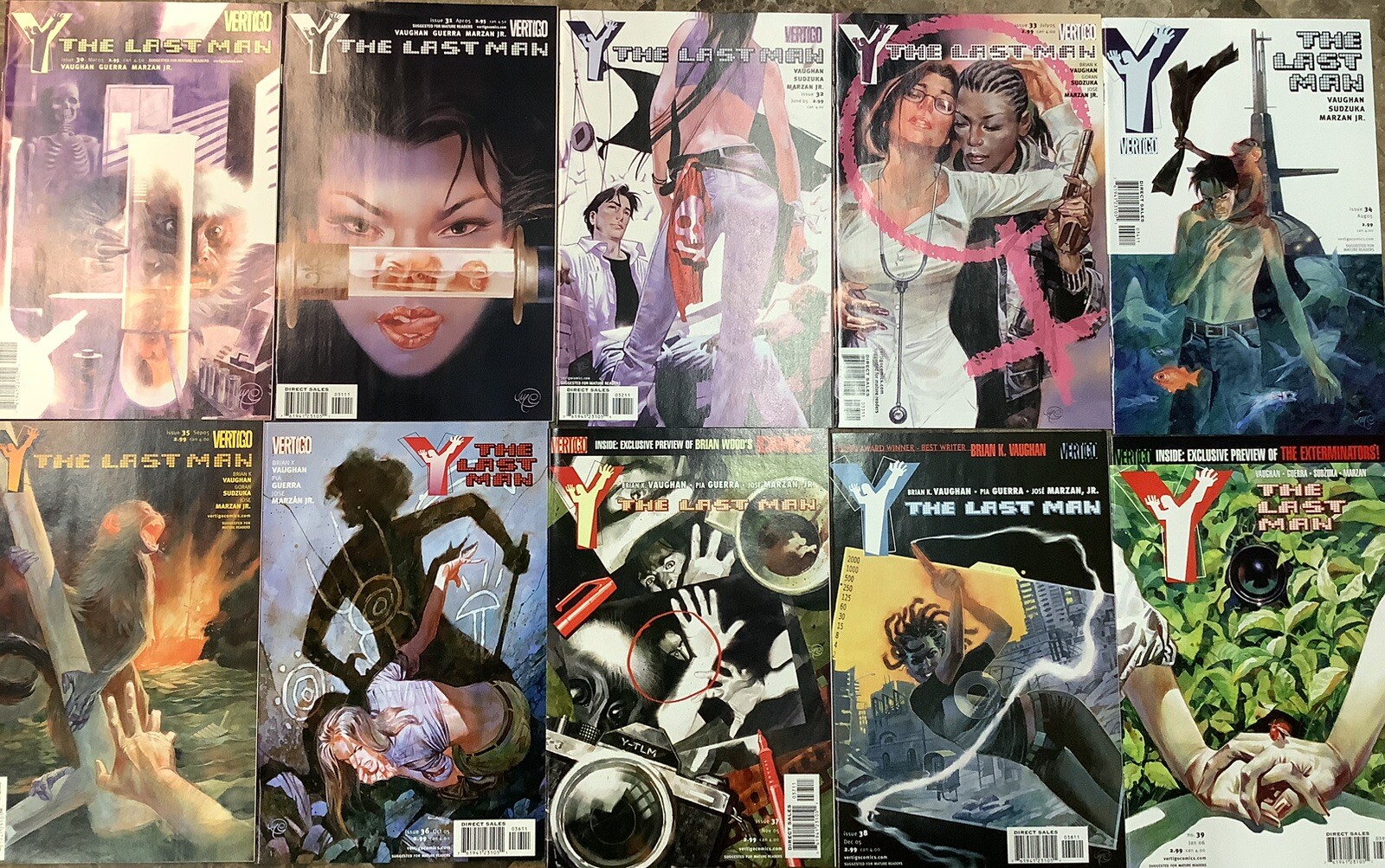 Y: The Last Man 30-39 Vertigo 2005 Comic Books