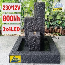 GARDEN FOUNTAIN SPRING FOUNTAIN CASCADE FOUNTAIN ORNAMENT SET WATER GARDEN WITH LED DECORATION