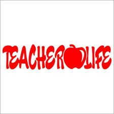 Teacher Life Vinyl Decal / Sticker 2(TWO) Pack