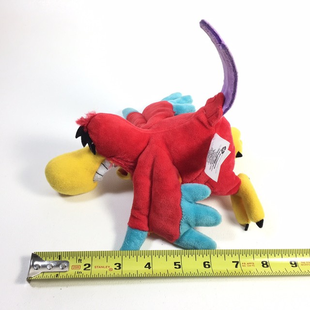 Disney Store IAGO Plush Small 8â Aladdin Parks Soft Toy Jafarâs Parrot Bird Rare | eBay