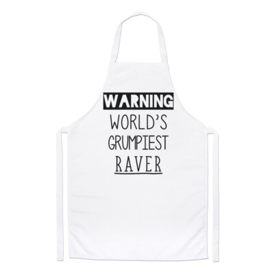 Warnung Welt mürrischste Raver Köche Schürze lustig Clubbing Rave Kochen