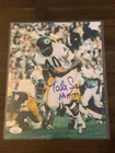 Gale Sayers 8x10 Autographed Photo JSA Authenticated Pose 4