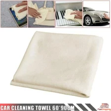 Natural Chamois Leather Car Cleaning Cloth Washing Absorbent Drying Shammy Towel
