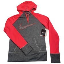 Nike Therma Fit Swoosh Training Pullover Hoodie Small Women s Dark Pink 744846