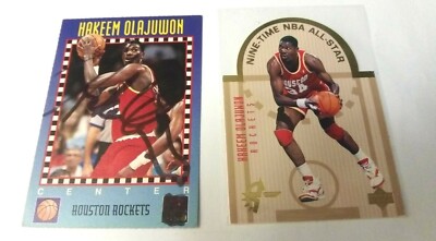 1993-94 SE DIE CUT HAKEEM OLAJUWON + AUTOGRAPH AUTO SI KIDS W/ COA akeemn