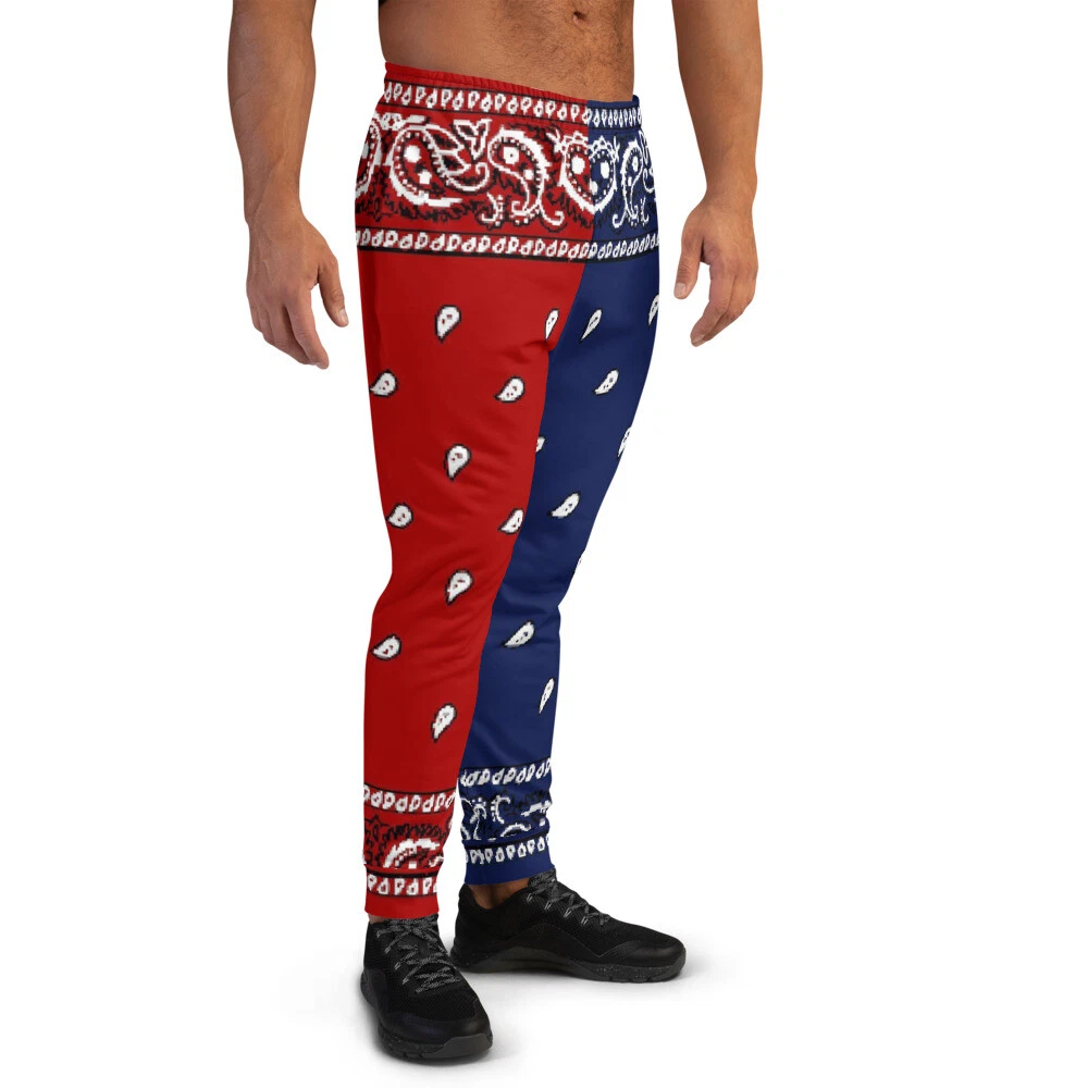 The Unit Blue And Red Men's Joggers