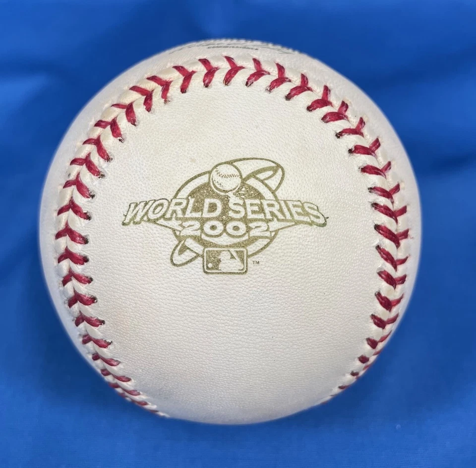 Anaheim Angels Championship 2002 béisbol firmado por Tim Salmon y estuche de plástico Foto 2 de 4