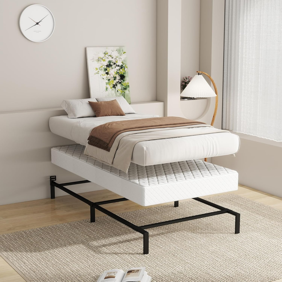 Metal Bed Frame/7 Inch Twin Support Bed Frame for Box Spring and Mattress, Heavy eBay