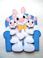 3D UPick Easter Bunny Basket Eggs House Scrapbook Card Making Embellishment