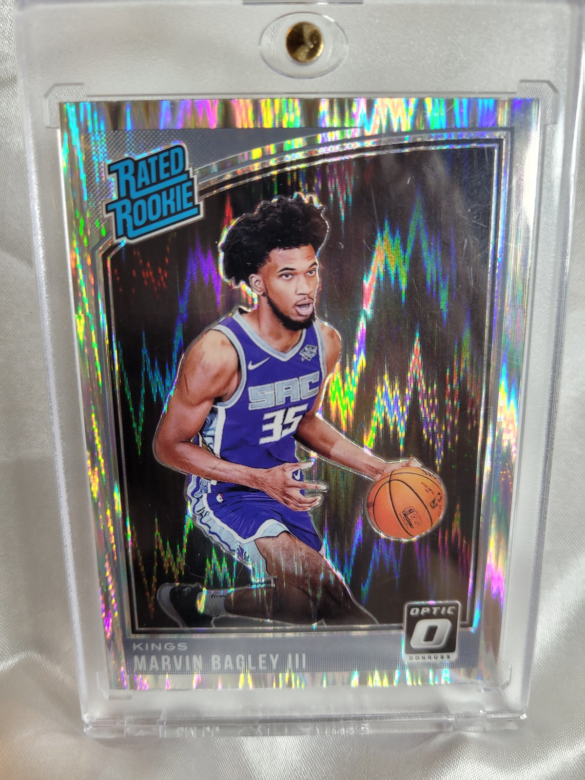 2018 Panini Donruss Optic Marvin Bagley lll Shock Prizm Rookie 168 MINT