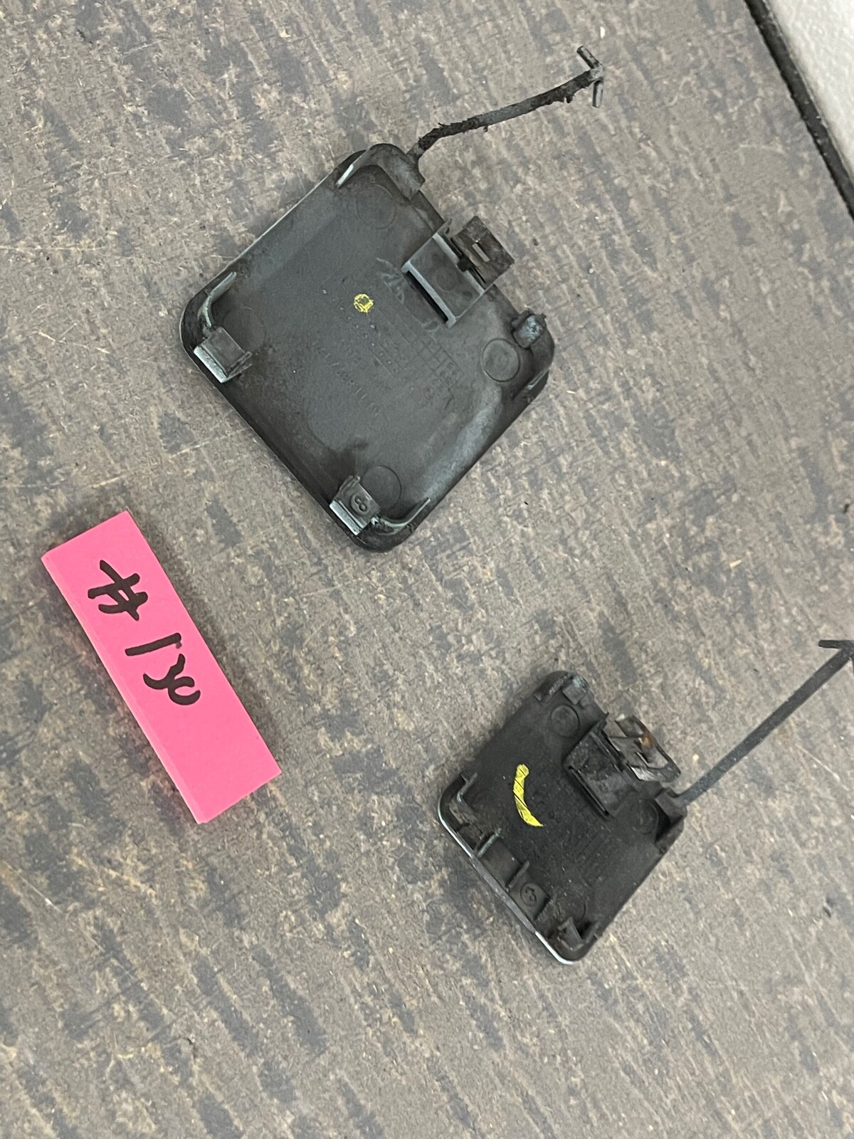 19961998 BMW Z3 OEM Front and Rear Tow Hook Covers TURQUOISE GREEN